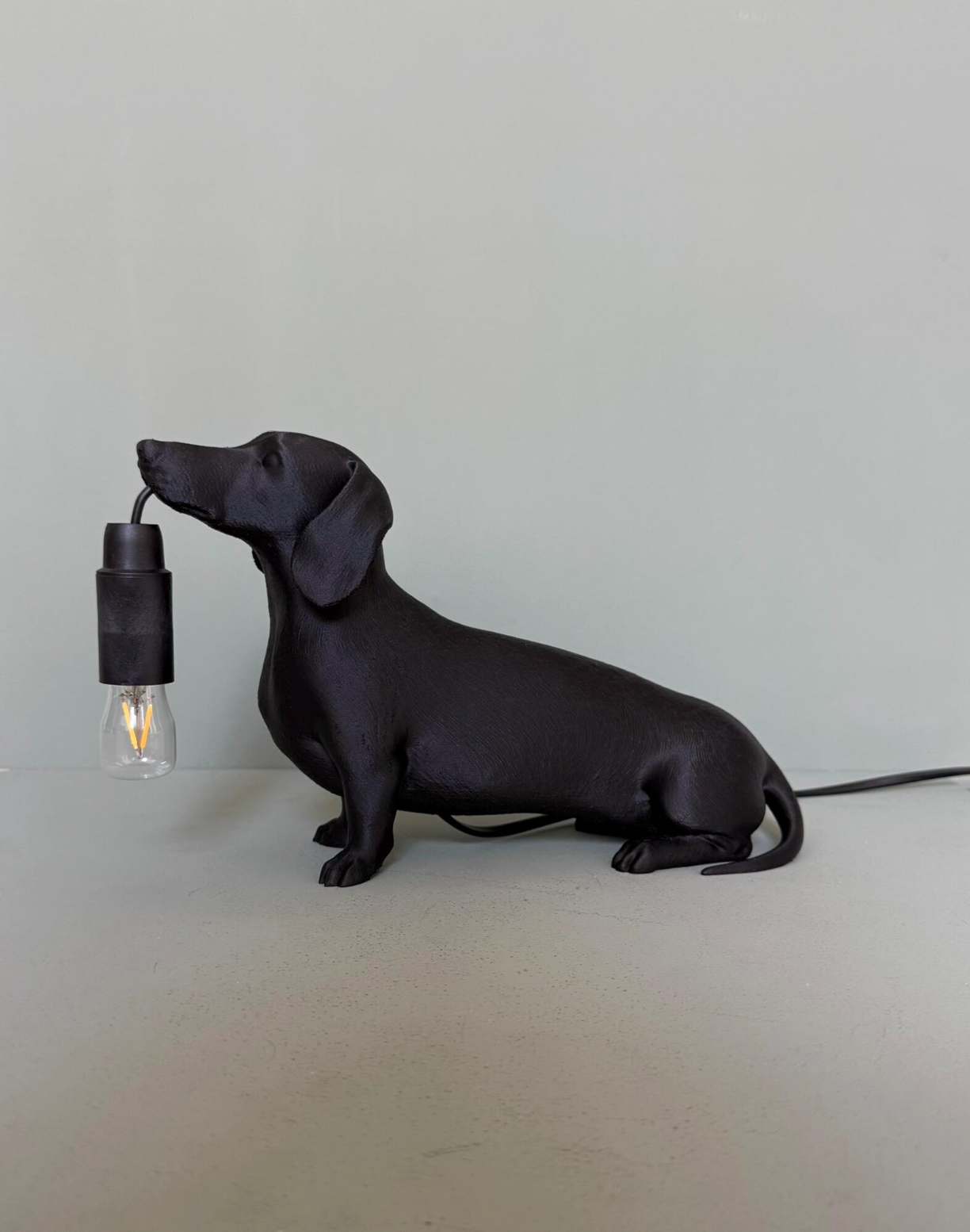 Elegant Dachshund Sculptural Lamp
