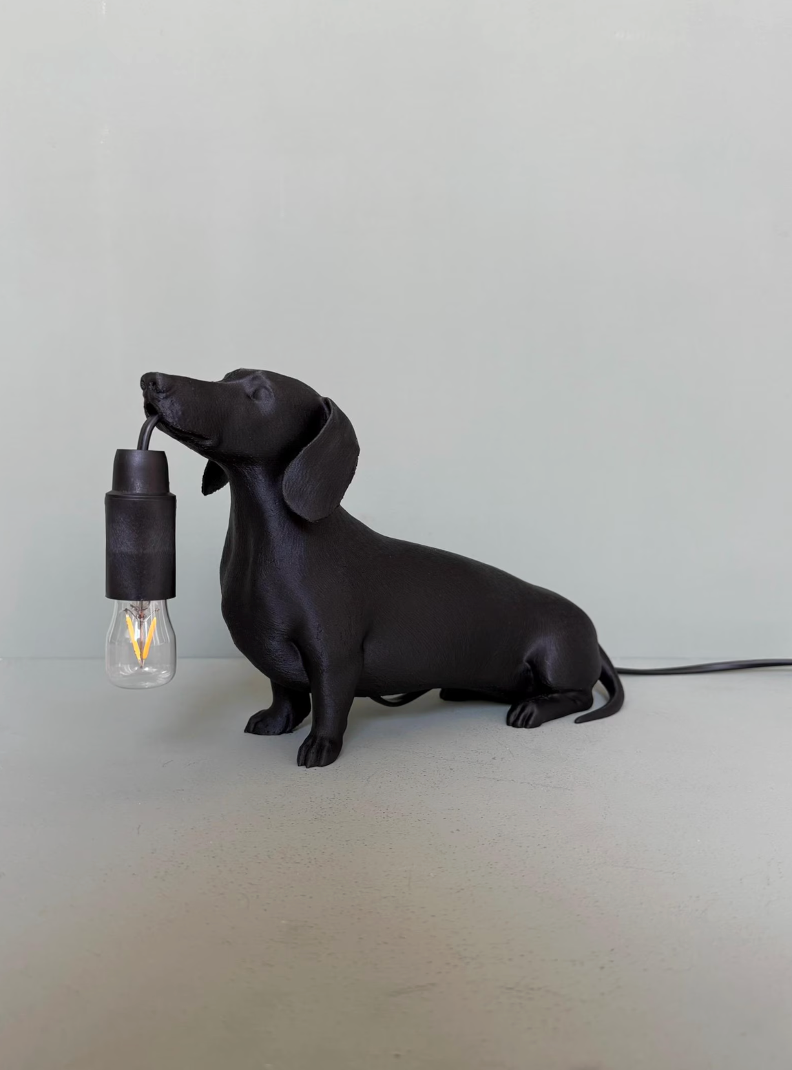 Elegant Dachshund Sculptural Lamp
